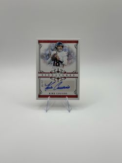2025 Panini National Treasures Signatures Kirk Cousins Auto /99