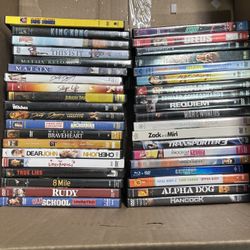 DVD LOT, 35 plus DVDS. Including The Matrix, 8 Mile, Terminator, Top Gun etc. Priced for the entire lot!