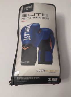 Everlast Elite Prostyle Training Gloves Blue Boxing 16 oz Heavy Bag MMA New