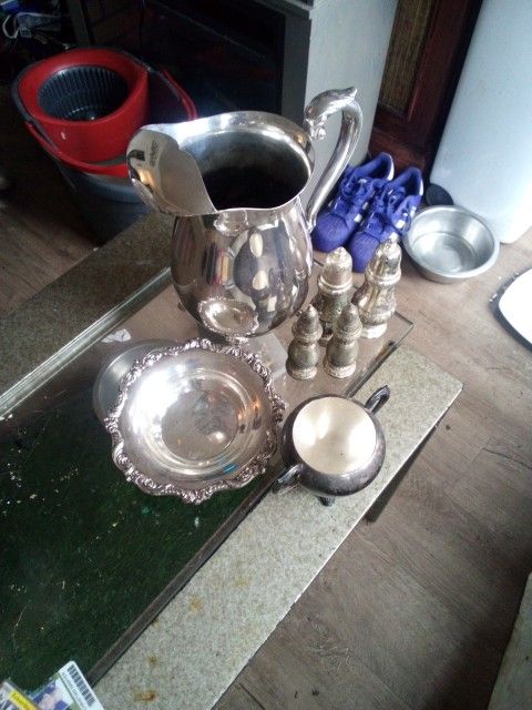 Silver Antique Dishwear