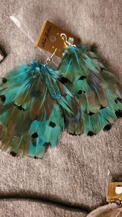 Feather earrings