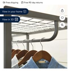 Awesome Garment Rack For Clothes And Shelving