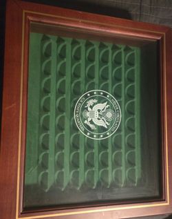 Danbury Mint wood display case