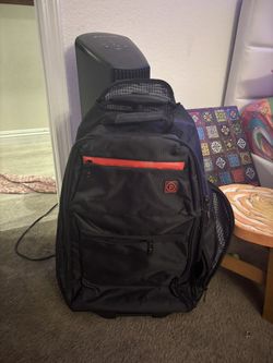 black roller backpack