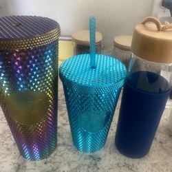 Starbucks Tumblers And Glass Water Bottle