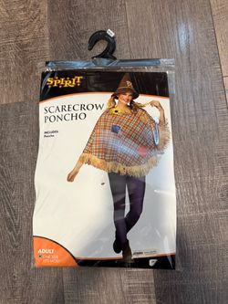 Spirit Scarecrow Poncho Adult Halloween Costume
