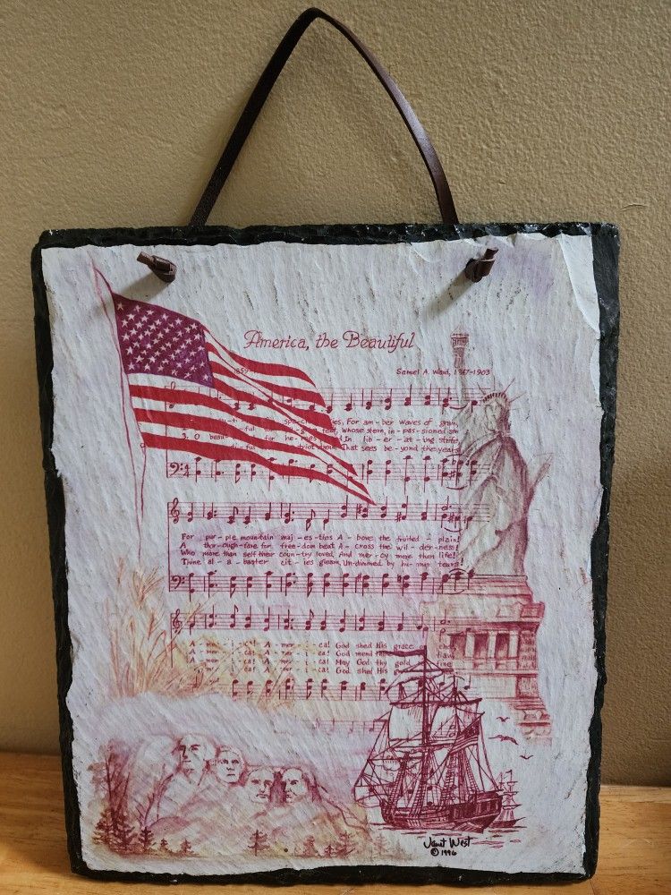 Wall Art - "America, the Beautiful" lyrics