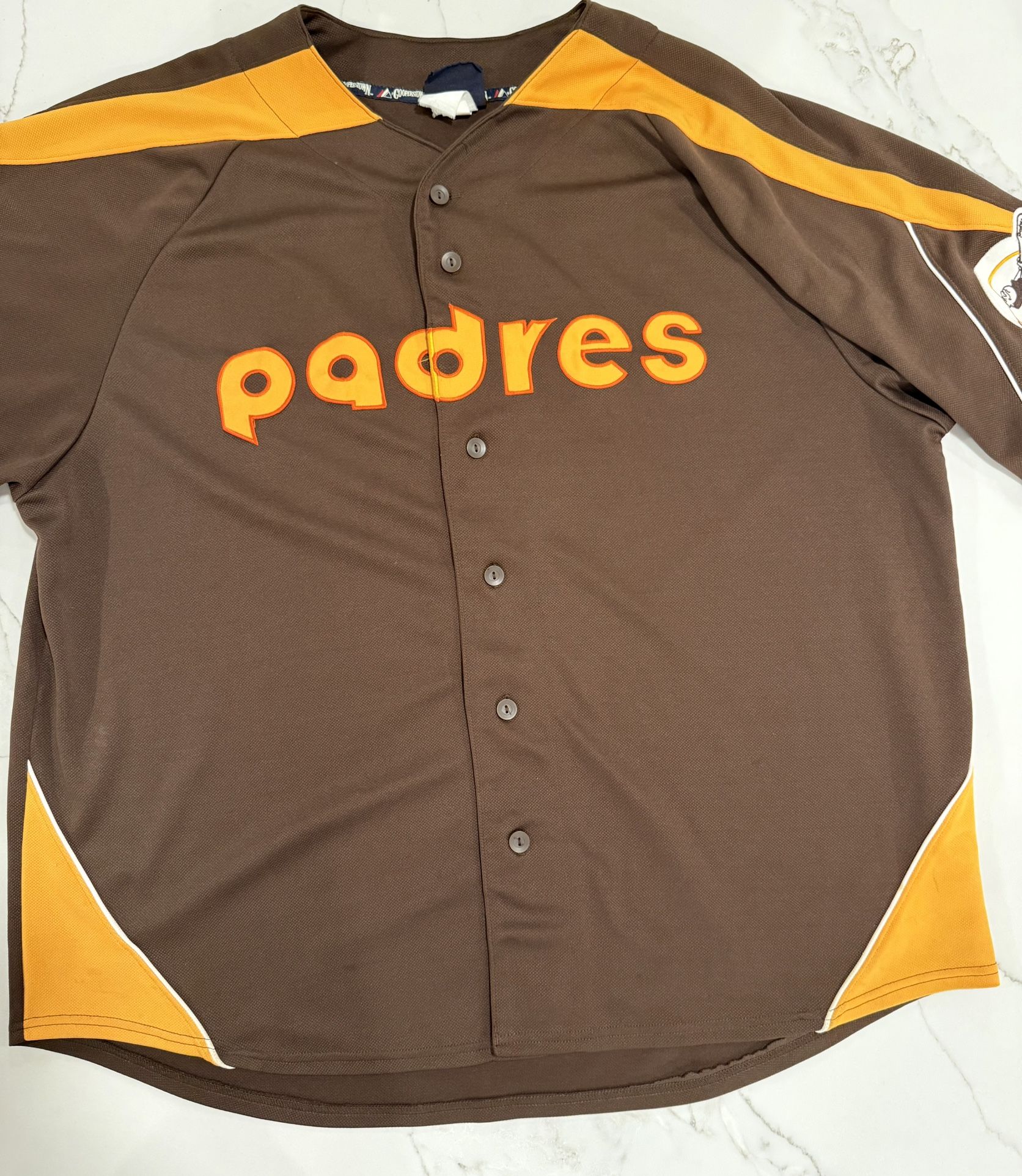 Padres Brown Cooperstown Jersey – Swinging Friar – Vintage Style 