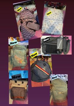 New Assorted New Backpacks and Bags - Backferry, Cyureay, fand More. Clovis. Ashlan & Fowler. FCFS.
