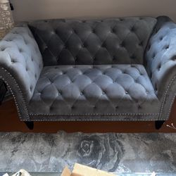 Sofa And Loveseat Gray Set Brand New Pillows Included