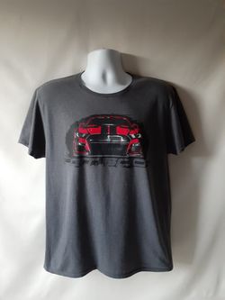 Ford Shelby GT500 men's grey graphic short sleeve t-shirt size L