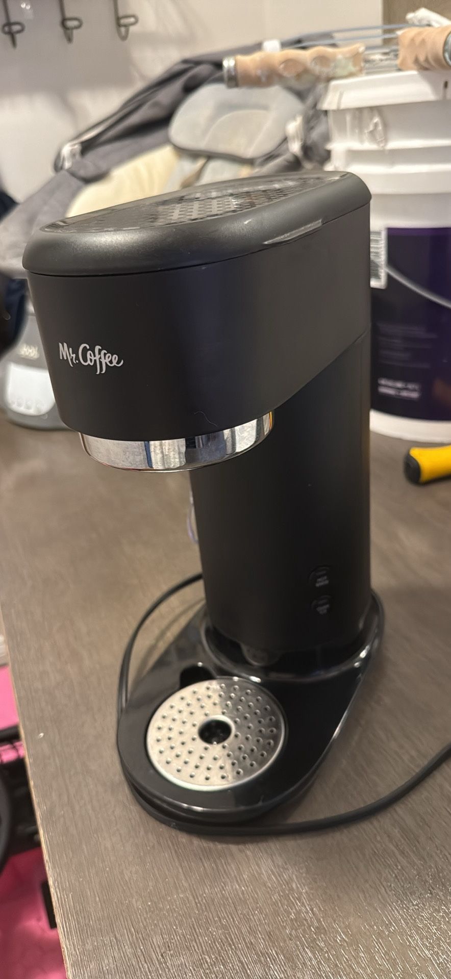 Mr. Coffee Single-Serve Iced Hot Coffee Maker Reusable Tumbler & Filter