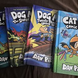 Dog Man and Cat Kid books