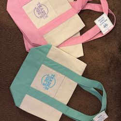 Brand New Trader Joe Pastel Tote Bag