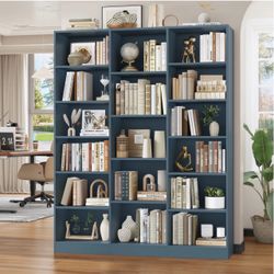 New large 6 tier bookcase