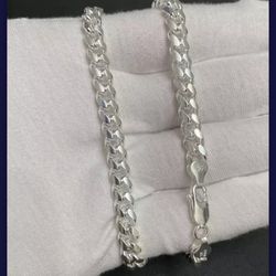 Sterling Silver .925 Cuban Link Chain 20”