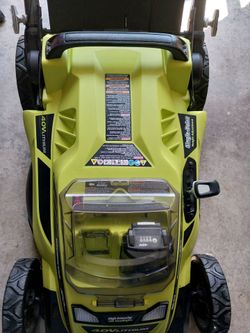 Ryobi 40v 20 inch mower