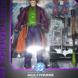 McFarlane DC Multiverse Batman The Dark Knight Heath Ledger Joker Deluxe Theatrical Edition