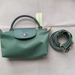 Longchamp Mint Green Ladies Classic Mini Bag Suitable For Hand-Held-Carrying 