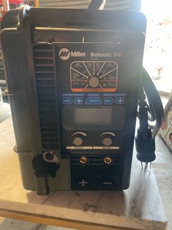 Miller Multimatic 200 Multiprocess Welder – MIG/TIG/Stick – Complete Setup