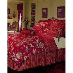 Like New Comforter Set, Bedskirt, Shams By Rose Tree, Cotton Washable 