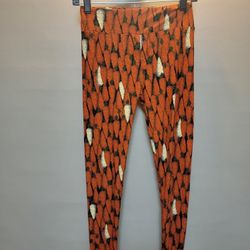 Lularoe Carrot Print Leggings Stretch Comfort One Size