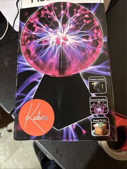 Kidsco Plasma Ball Lamp Sound Sensitive Interactive Electric Light with Adapter