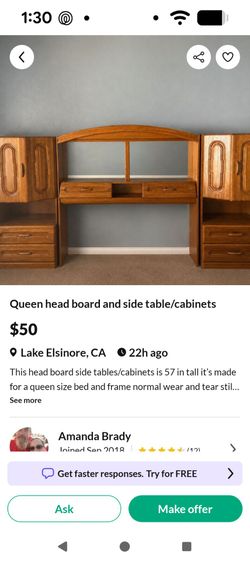 Queen size wall bedroom set