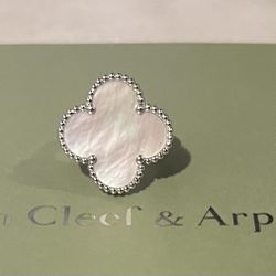 Van Cleef & Arpels Magic Alhambra White Gold Ring 