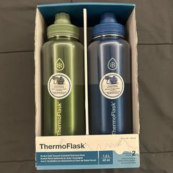 Thermoflask (2 Pack of 40 oz Bottles) 