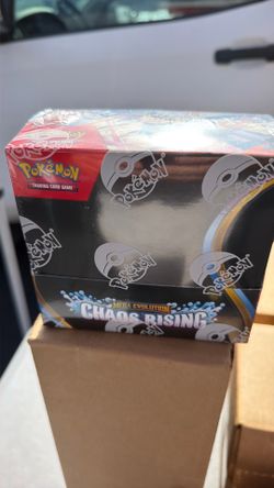 Pokémon chaos rising booster box factory sealed