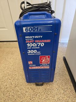 Associated 6001A Heavy-Duty 6/12V Battery Charger – 100/70 Amp – 300A Engine Start