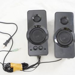BLACK WEB PAIR OF COMPUTER/MEDIA/GAMING SPEAKERS MODEL BWA15HO110 BLACK