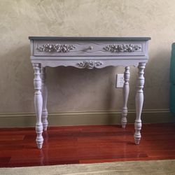 Hideaway secretary desk. Hand painted Antique