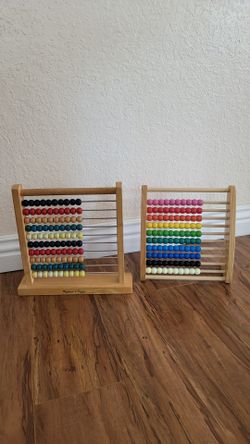 Wooden Abacus 2 Pcs,  Like New.