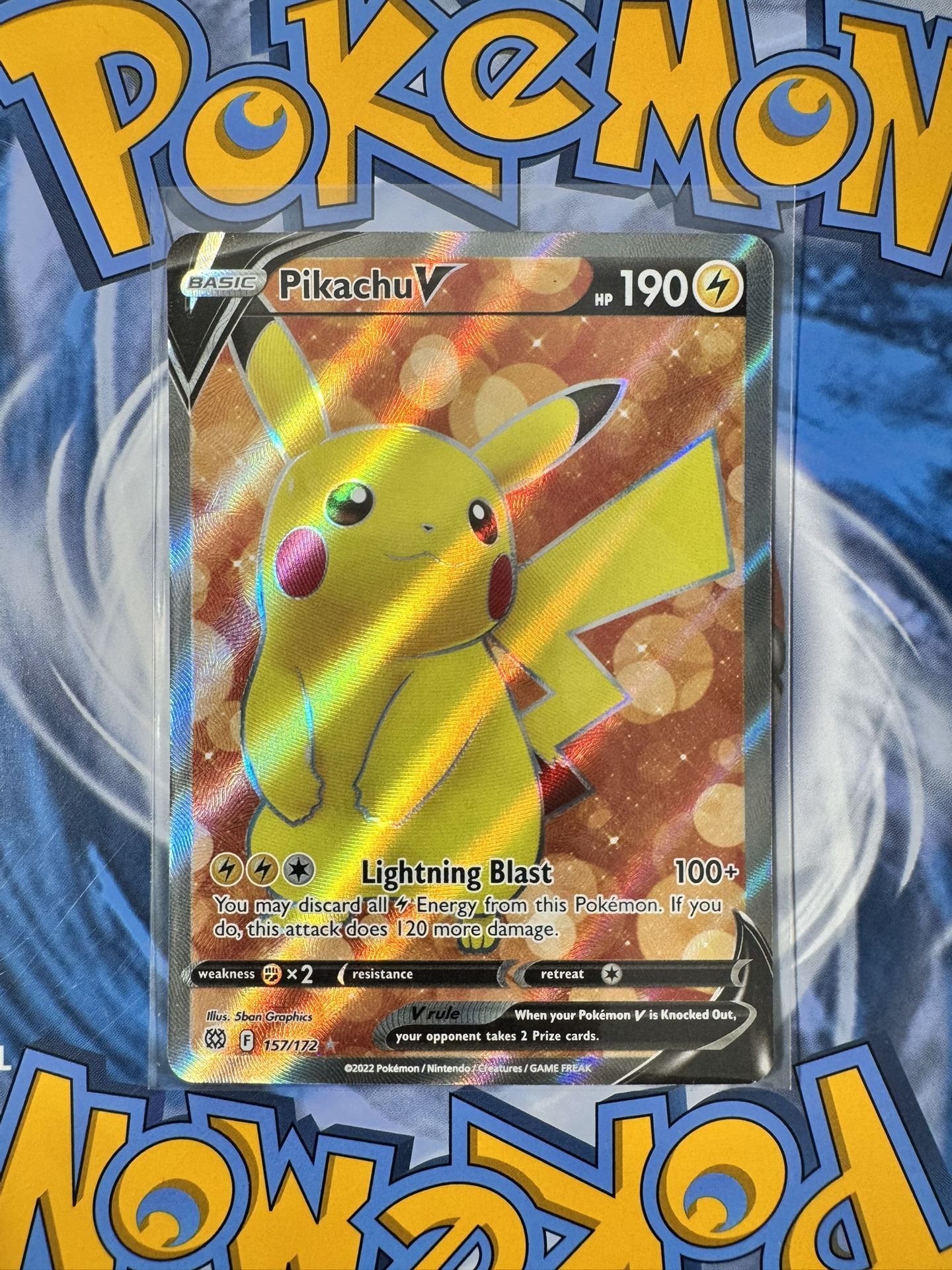 NM Pikachu V (Full Art) - Sword & Shield - Brilliant Stars