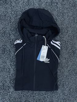 Adidas Black SST Windbreaker Jacket - Small