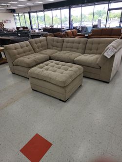 Belmont sectional & ottoman