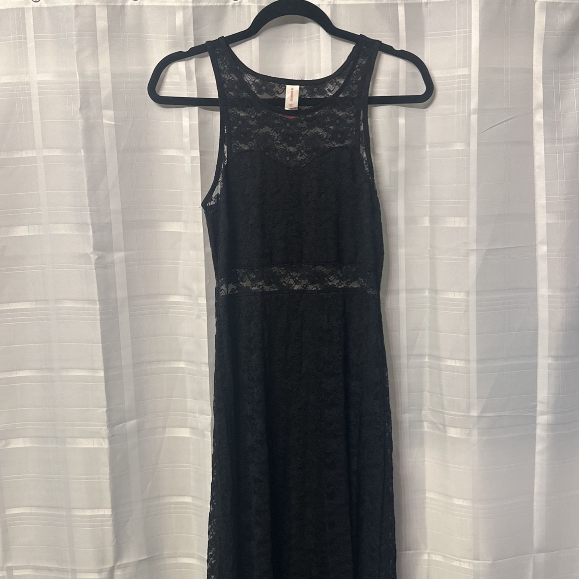 Black Long Lace Dress M