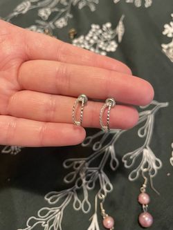 Dainty Silver Hoops