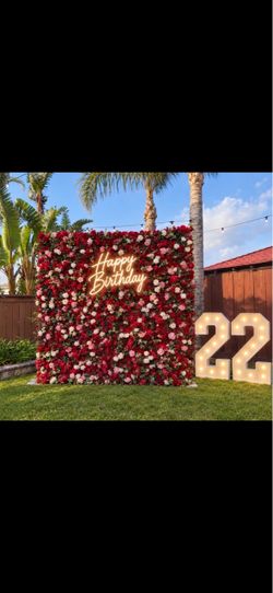 Flower backdrop