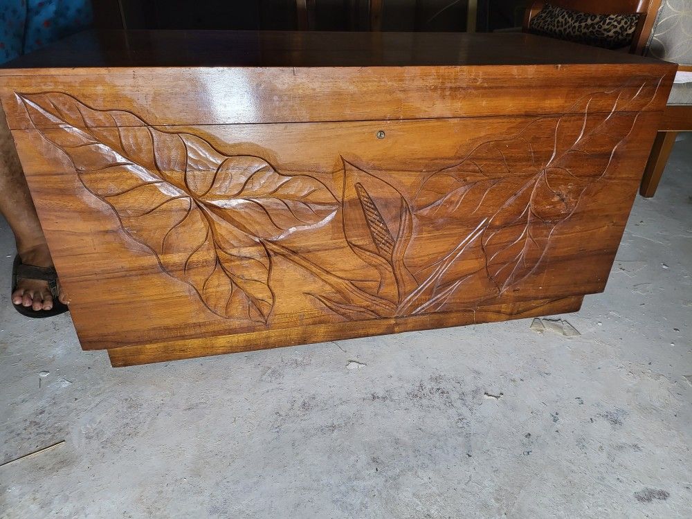 Rare Vintage Koa Wood Chest/Antherium Style for Sale in Wahiawa, HI OfferUp