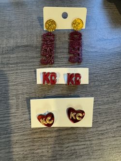 New Women Kansas City Chiefs Earrings 