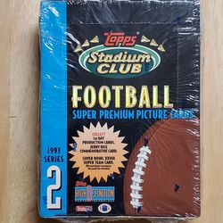 1993 Topps Stadium Club Football Series 2 Factory Sealed Box 36 Packs