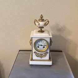 Vintage Candelabra Antique Clock