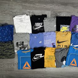 Boys size L Shirts (15) Nike Jordan Reebok Calvin Klein 