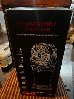 Rechargeable spray fan