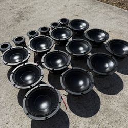 8 inch 18sound Mid Bass Speakers, And PRV tweeters