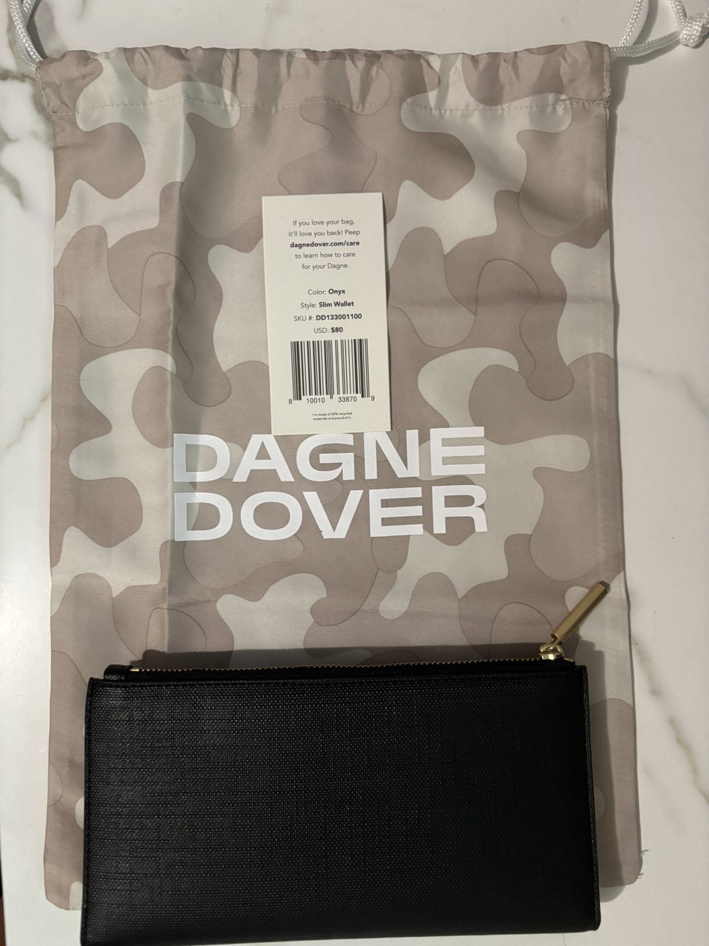 Dagne Dover Slim Wallet – Black (New with Tags)