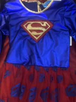 DC Super Girl Halloween costume girls new 10-12